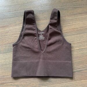 Free People Brown Crop Top
